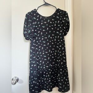 Puffed Sleeve Dress